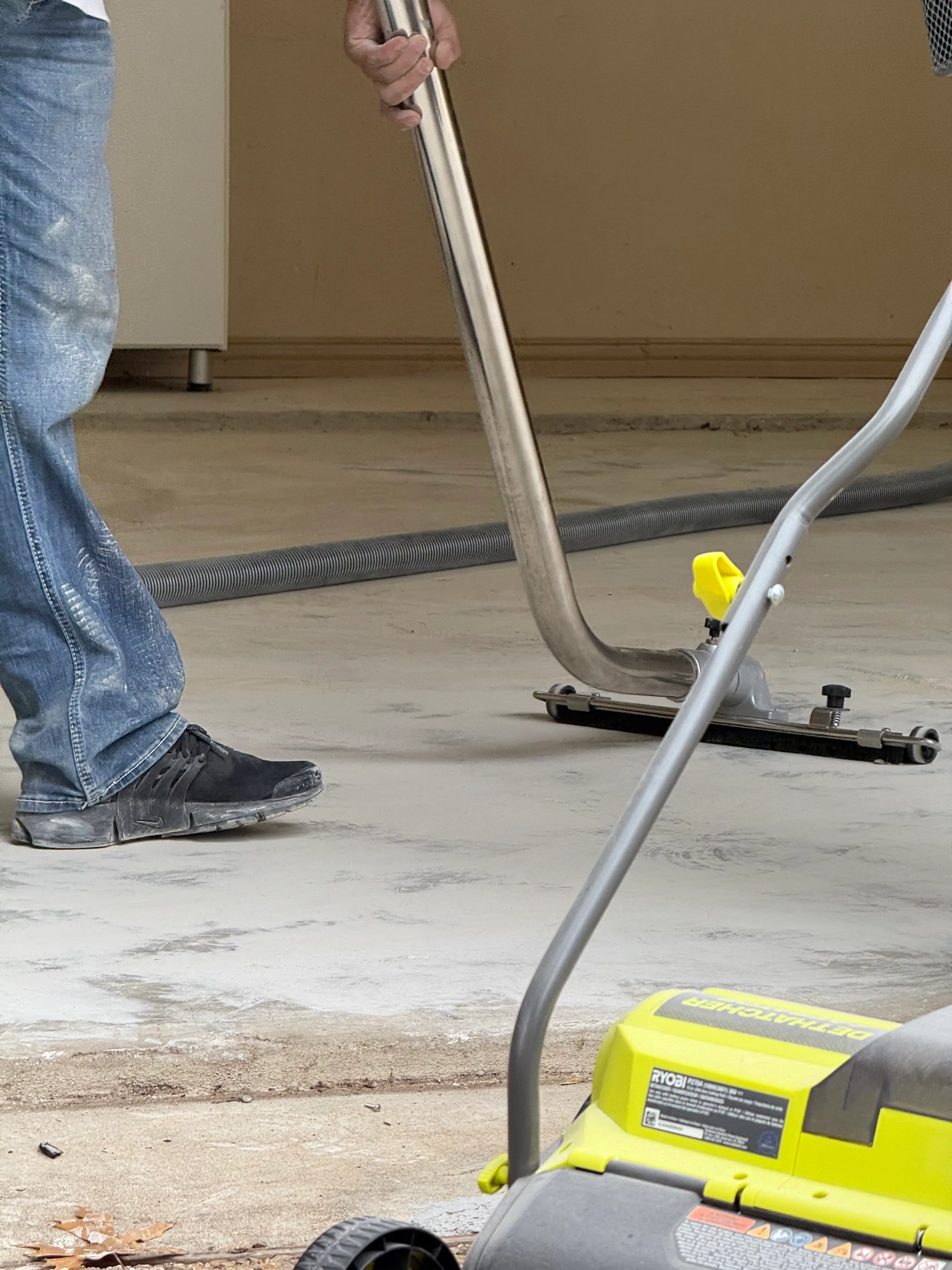 Laying the epoxy base coat