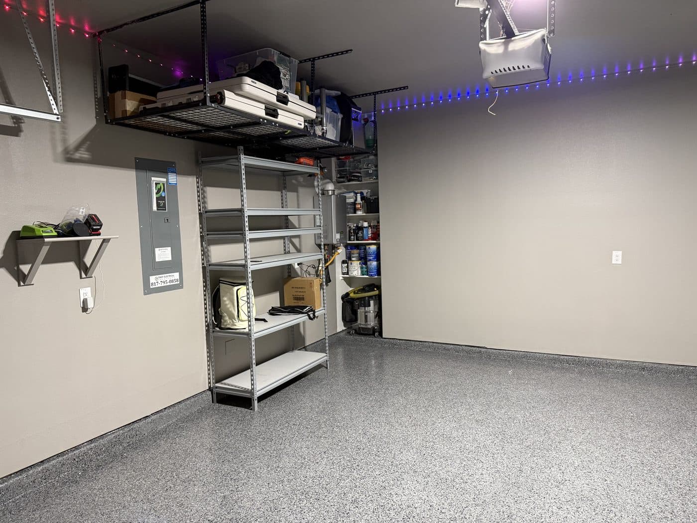 Finished epoxy floor
